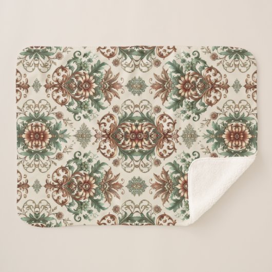 Licht rustieke traditionele sherpa deken (Voorkant (horizontaal))