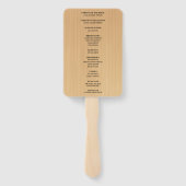 Licht Rustisch Rood Mason Jars Weddenschap Handwaaier (Achterkant)