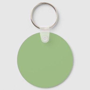 Licht Sage Groen 9DC183 Kleur - Optie om Naam toe Sleutelhanger