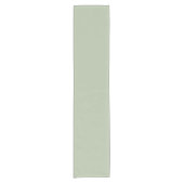Licht Sage Groen Effen Kleur Korte Tafelloper (Voorkant)