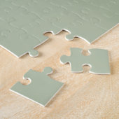 Licht Sage Groen Effen Kleur Legpuzzel (Zijkant)
