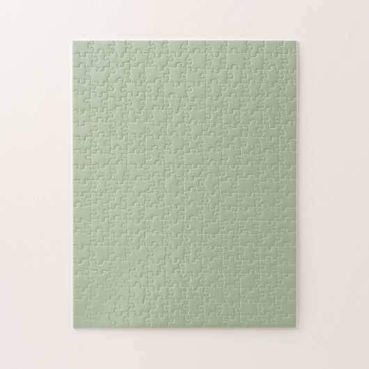 Licht Sage Groen Effen Kleur Legpuzzel (Verticaal)