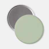 Licht Sage Groen Effen Kleur Magneet (Voorkant / Achterkant)