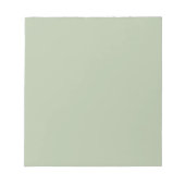 Licht Sage Groen Effen Kleur Notitieblok (Voorkant)