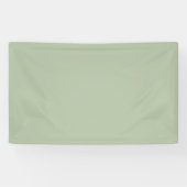 Licht Sage Groen Effen Kleur Spandoek (Horizontaal)