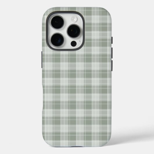 Licht Sage Groen Plaid Patroon Case-Mate iPhone Case (Achterkant)