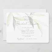 Licht Sage Modern Botanisch Modern Vrijgezellenfee Kaart (Voorkant)