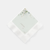 Licht Salie Foliage Gepersonaliseerde bruiloft Coc Servet (Hoek)