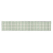 Licht salie groen plaid medium tafelloper (Horizontaal)