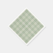 Licht salie groen plaid servet (Hoek)