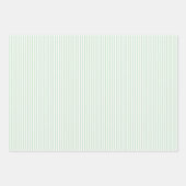 Licht saliegroene en witte strepen inpakpapier vel (Voorkant 3)