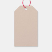 Licht Sandy Beige Gift Labels Cadeaulabel (Achterkant)
