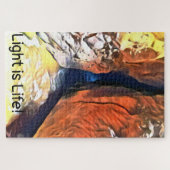 Licht & schaduw Kaaf Aansluiting op Zee Legpuzzel (Horizontaal)