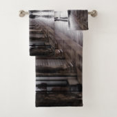 Licht, schaduwen en symmetrie - sepia bad handdoek (Insitu)