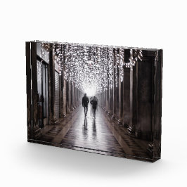 Licht, schaduwen en symmetrie - sepia fotoblokken