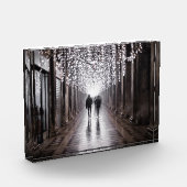 Licht, schaduwen en symmetrie - sepia fotoblokken (Links)