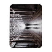 Licht, schaduwen en symmetrie - sepia magneet (Verticaal)