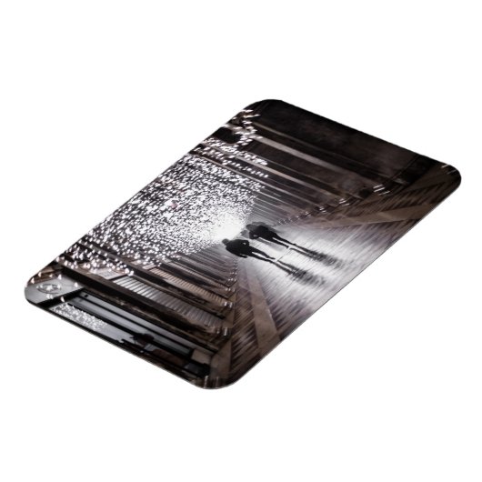 Licht, schaduwen en symmetrie - sepia magneet (Linkerzijde)