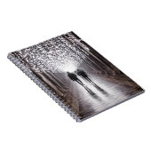 Licht, schaduwen en symmetrie - sepia notitieboek (Rechterzijde)