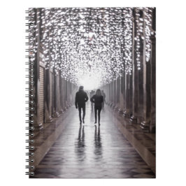 Licht, schaduwen en symmetrie - sepia notitieboek