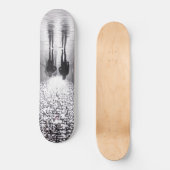 Licht, schaduwen en symmetrie - sepia persoonlijk skateboard (Voorkant)