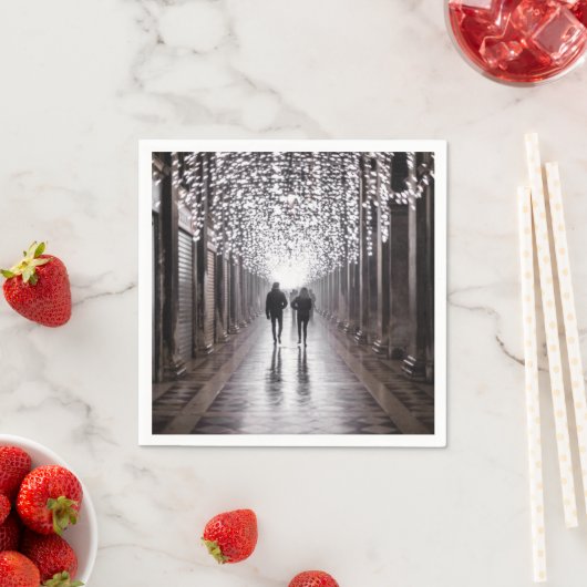 Licht, schaduwen en symmetrie - sepia servet (Insitu)