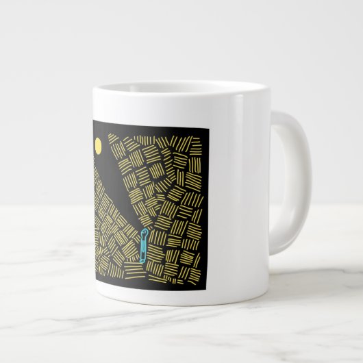 Licht schetsen grote koffiekop (Voorkant rechts)