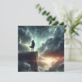 Licht schetsen kaart (Staand voorkant)