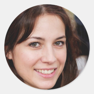 Licht schetsen ronde sticker