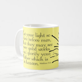 Licht schijnen koffiemok