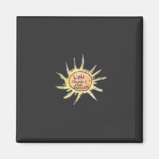 Licht schijnt door de duisternis magneet (Voorkant)