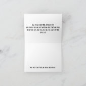 Licht schijnt in de duisternis feestdagen kaart (Binnen)