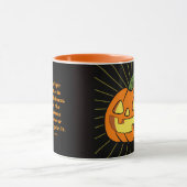 Licht schijnt in de duisternis Jack-o-lantern Mok (Midden)