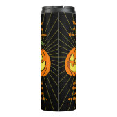 Licht schijnt in de duisternis Jack-o-lantern Thermosbeker (Achterkant)