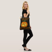 Licht schijnt in de duisternis Jack-o-lantern Tote Bag (Op model)