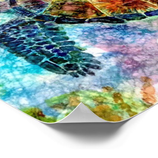 Licht schilderen op rijstpapier poster (Hoek)