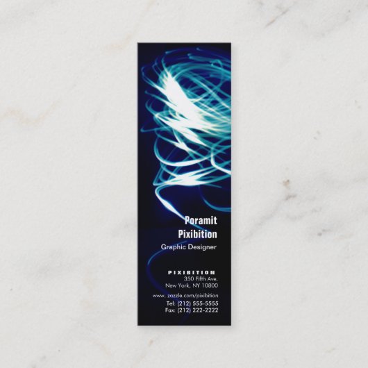 Licht schilderend blauw Visitekaartje (Voorkant)