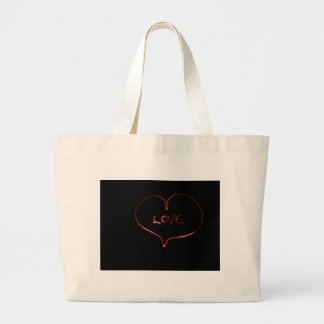 Licht schilderend hart grote tote bag