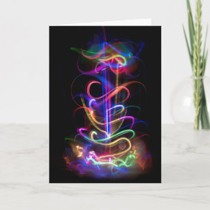 Licht schilderij, veelkleurig kaart