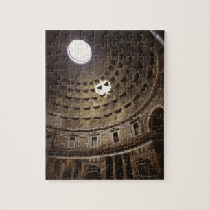 Licht schitterend door oculus in het Pantheon in Legpuzzel