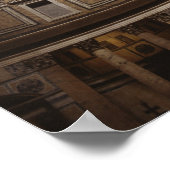 Licht schitterend door oculus in het Pantheon in Poster (Hoek)