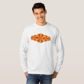Licht Shirt Oranje lichtverlichting Mannen (Voorkant volledig)