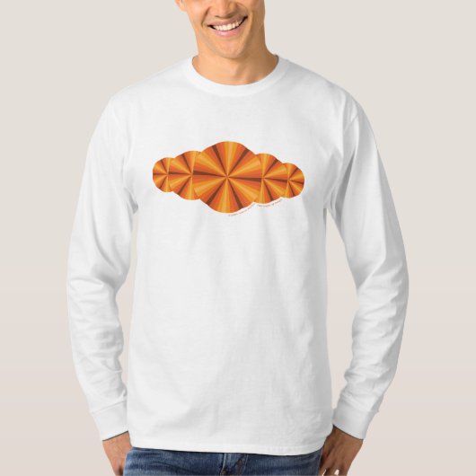 Licht Shirt Oranje lichtverlichting Mannen (Voorkant)