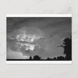 Licht Show zwart-wit Briefkaart