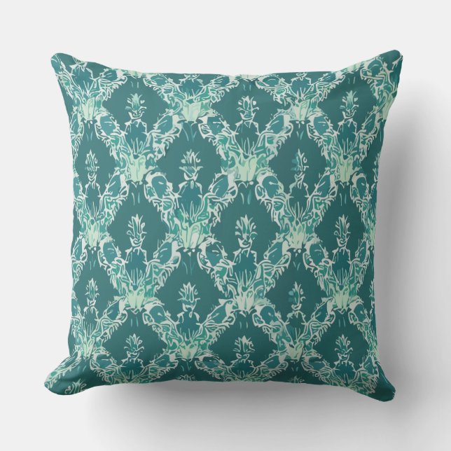  licht smaragdgroen blad kussen (Voorkant)