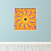 Licht Spectrum Spin Behang Canvas Afdruk (Insitu (Houten vloer))