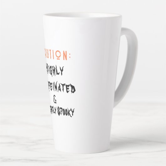 Licht Spooky Witte Halloween Koffie Mok (Rechterhoek)