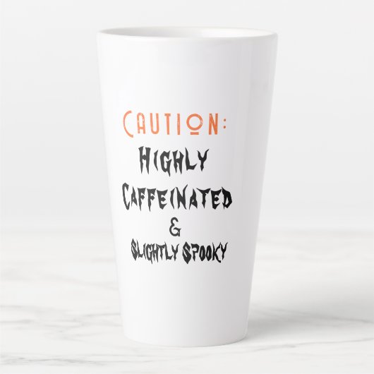 Licht Spooky Witte Halloween Koffie Mok (Voorkant)