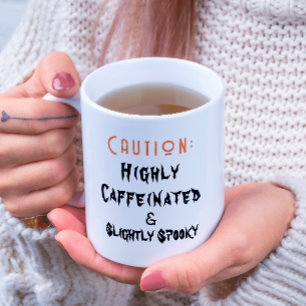 Licht Spooky Witte Halloween Koffie Mok