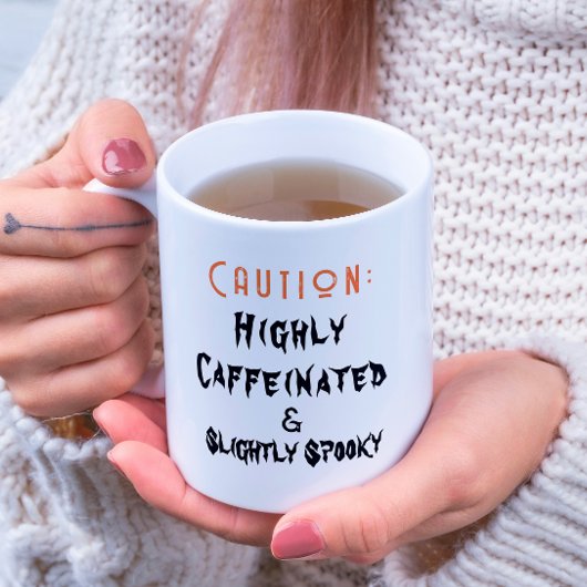 Licht Spooky Witte Halloween Koffie Mok